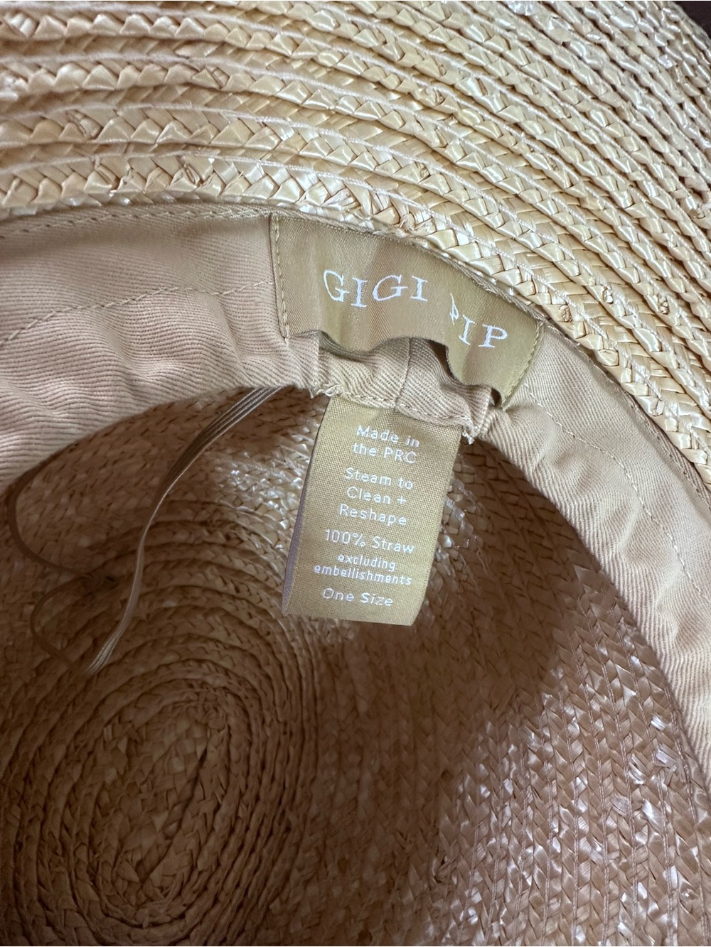 GIGI PIP 🤎 Genuine Suede Banded Straw Hat - Picture 7 of 11